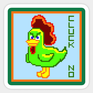 Pixel Chicken Cluck No Sticker